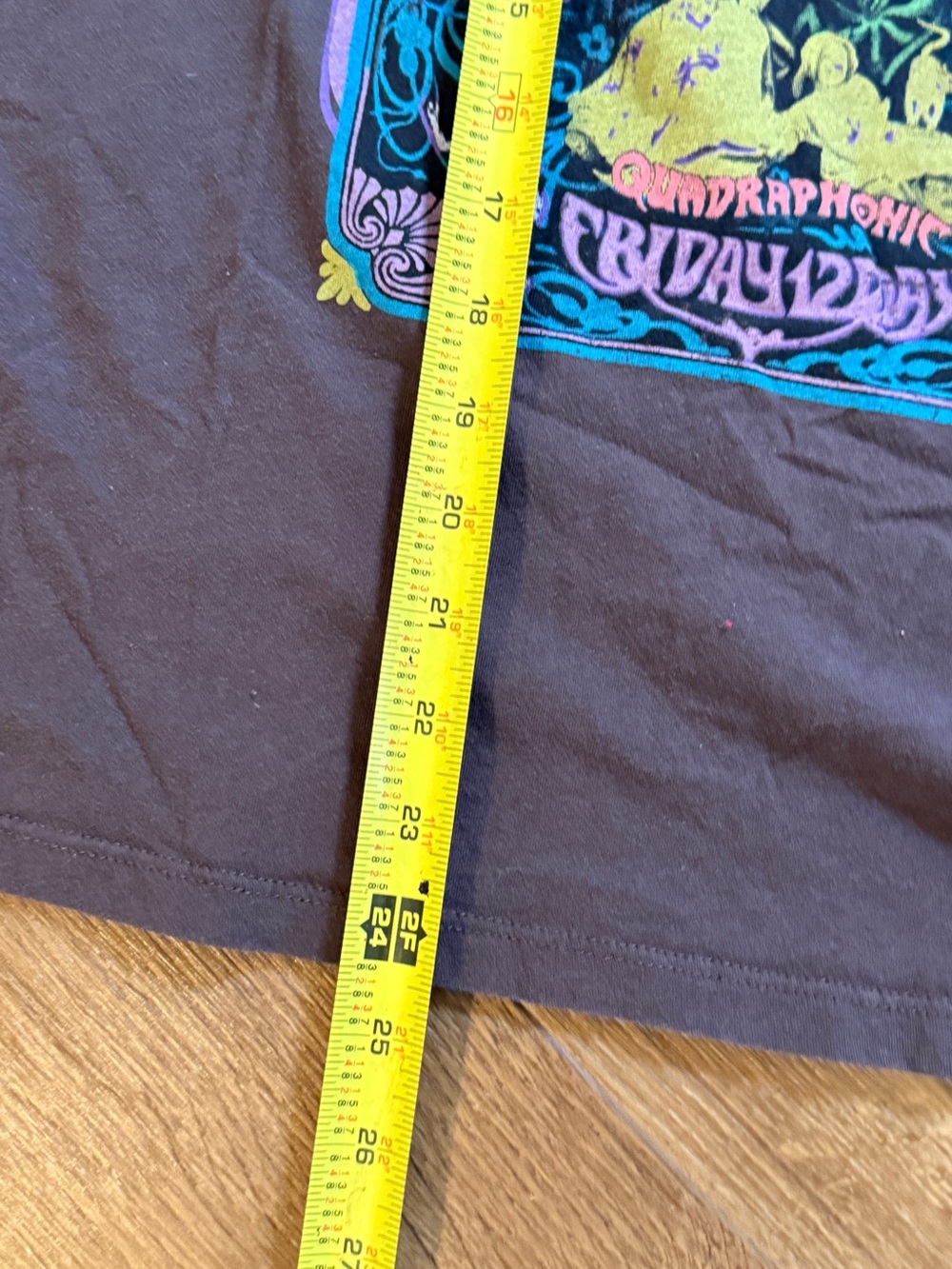 Pink Floyd Black Tee with Vibrant Multicolor Psychedelic Poster Graphic - Picture 6 of 6